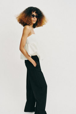 TOP TIRANTES GLOBO / Blanco roto - Zara фото 4