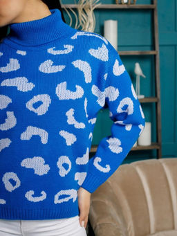 Водолазка Леопард с шерстью 20% - Esenia фото 5