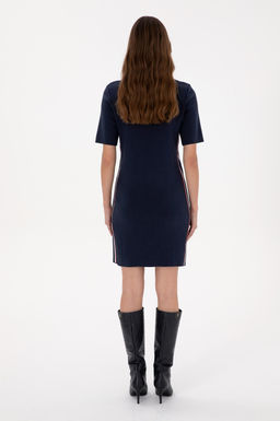 Kad_n Lacivert Triko Elbise - U.s. polo assn фото 4
