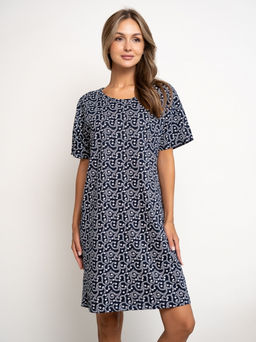 Туника жен.арт.388-13,бело-синяя