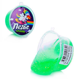 Слайм "Пегас" 50гр., с блестками, цвет в ассорт., РОССИЯ