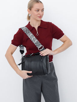 Сумка 0839CH black Polina&Eiterou