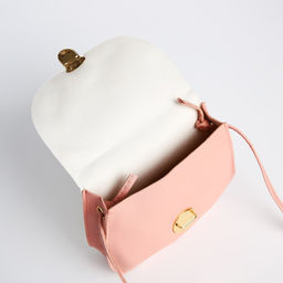 Сумка детская на застёжке, цвет белый/розовый - Simaland фото 3