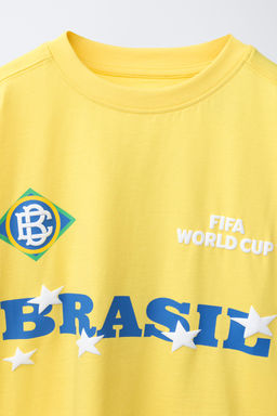 CAMISETA ESTAMPADO BRASIL FIFA WORLD CUP  2026 / Amarillo