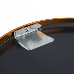 Зеркало настенное, интерьерное д100см, алюминиевая рама ширина 2,7см, цвет - золото (Китай)