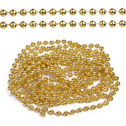 Бусы новогодние золотые (2,7м)