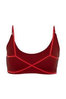 TRENDYOLMILLA Siyah Seamless/Dikissiz Ip Ask?l? S?rt Detayl? Balensiz Kaps?z Bralette Orme Sutyen THMAW23SU00130  фото 17