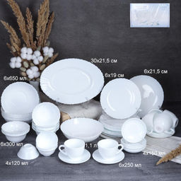 Столовый набор 46 предметов / XN46/758578504045120/ GB220-GD55 (WHITE) /уп 1/