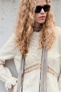 MATCHING POINTELLE KNIT TOP - Zara фото 7