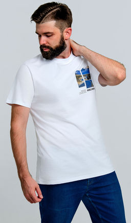 Арт. 61140 Футболка мужская 48-58 (6 шт) Цвет:белый