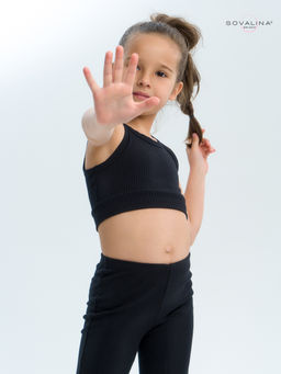 Костюм Тренд лапша черный - Sovalina фото 20