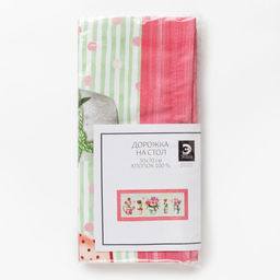 Дорожка на стол Этель Тюльпаны 30х70 см, 100% хл, саржа 190 гр/м2  фото 8