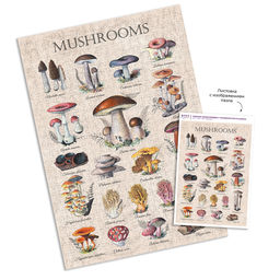 ФРЕЯ Пазл 1000 элемент. PZL-1000/100 Грибная энциклопедия