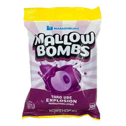 Зефир с начинкой со вкусом Таро Убэ Mallow Bombs Markenburg, Филиппины, 100 г Акция