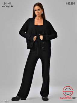 Трикотажный тёплый костюм тройка - Bruno фото 2