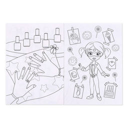 Раскраска для девочек Стильный образ, 16 стр., формат А4 - Буква-ленд фото 2