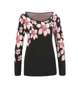 Пуловер, черно-пестрый - Ashley brooke фото 2