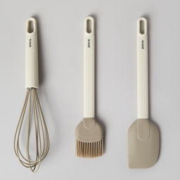 НАБОР: ВЕНЧИК, ЛОПАТКА, КИСТОЧКА AGNESS, 3 ПРЕДМЕТА