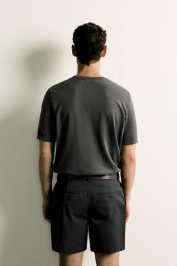 CAMISETA PUNTO CUELLO PANADERO / Plomo - Zara фото 3