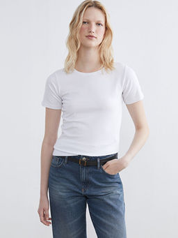 Bisiklet Yaka Kad?n Ti??rt