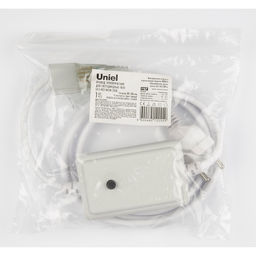 UCX-SP4/N22 WHITE 1 STICKER Провод электрический для светодиодных лент ULS-N22 RGB NEON 220В, 10x18мм, 4 контакта. Цвет белый. TM Uniel