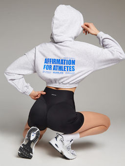 Кроп-худи Oversize с принтом - NEVERLATE фото 6