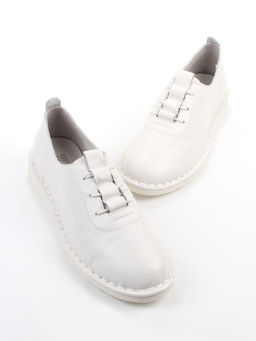03-XKL23-038 WHITE Полуботинки женские (натуральная кожа)