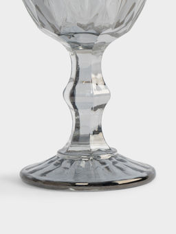 Бокал-кубок для вина, 300 мл, стекло, серый, Diamond color - Anna lafarg фото 4