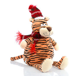 Мягкая игрушка-сумка, на молнии "Тигр" (15х14х28 см.)