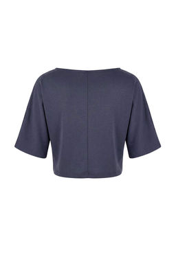 Antrasit Relaxed Kay?k Yaka Yarasa Kol Truvakar Crop Soft Touch Orme Bluz TWOSS26BZ00059