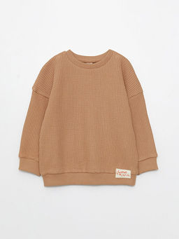 Bisiklet Yaka Uzun Kollu Erkek Bebek Sweatshirt ve E?ofman Alt 2li Tak?m - Waikiki фото 2