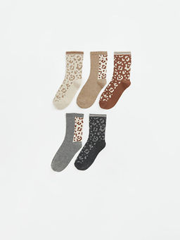 Desenli Kad?n Soket ?orap 5li