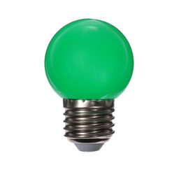 Лампа светодиодная Luazon Lighting, G45, Е27, 1.5 Вт, для белт-лайта, набор 20 штук, свечение зелёное