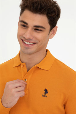 U. S. Polo Assn / Мужской ЖЕЛТЫЙ базовый свитшот - U.s. polo assn фото 2