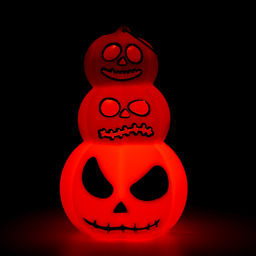 Цена за 12 шт. Декор на Хэллоуин, подвеска Тыквы световая - Simaland фото 5