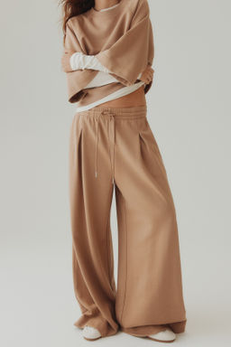 Pantal?n con cord?n de ajuste y pliegue decorativo - H&m фото 9