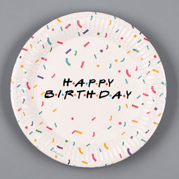 Тарелка бумажная Happy birthday, 18 см, в наборе 6 штук - Страна карнавалия фото 6