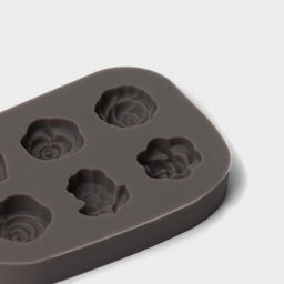 Молд Доляна Розочки, силикон, 6,5?4,5?0,9 см, цвет серый  фото 3
