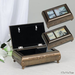 Шкатулка музыкальная / 63311B /уп 36/пластик