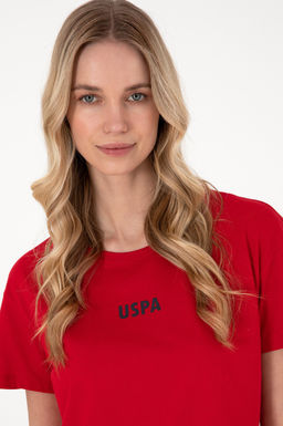 Kad_n K_rm_z_ Bisiklet Yaka Ti__rt Sepette S_rpriz _ndirim - U.s. polo assn фото 2