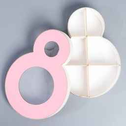 Коробка подарочная, кондитерская упаковка 8 марта розовая, 22?16?5 см