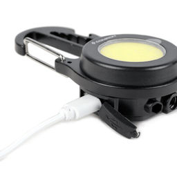 Фонарь мультитул тактический COMIRON TACTIC корпус CNC алюминий T6, IPX5; свет 20xCOB аккум 500 mAh USB Type-C отвёртки, гаечный ключ карабин /уп 120/ - Галеонтрейд фото 3