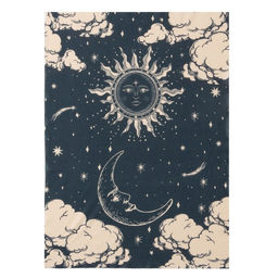 Набор подарочный женский «Этель» Sun Moon, плед 75×100 см, носки 36-39 (23-25 см), маска для сна