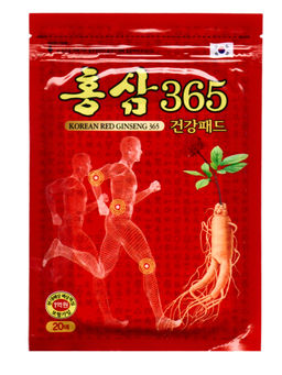 Kang Hwa Обезболивающий пластырь с красным женьшенем для суставов / Korean Red Ginseng 365, 20 шт.