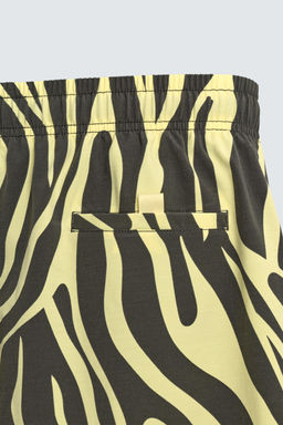 ANIMAL PRINT LONG SWIMMING TRUNKS - Zara фото 4