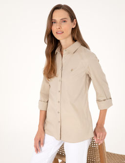 Kum Slim Fit Uzun Kollu G_mlek