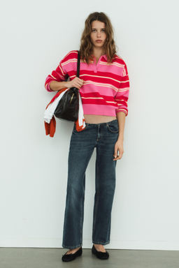 STRIPED KNIT POLO - Zara фото 12