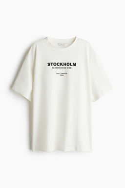 Camiseta oversize con motivo estampado - H&m фото 4