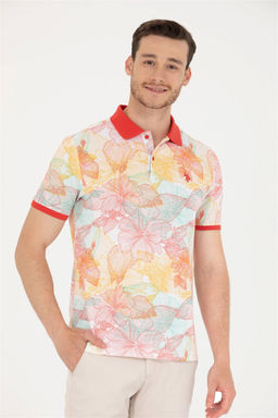 U. S. Polo Assn Мужская красная футболка с воротником-поло - U.s. polo assn фото 10
