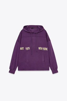 HOODIE WITH SLOGAN - Zara фото 5
